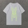 Mannen T-shirts Oversized Harajuku Shirt Kleding Hip Hop Franse Leven Werk Hond Print T-shirt Casual Katoen 2024 Zomer korte Mouw Tee