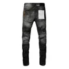 Lila Marke Jeans American High Street Black Hole Patch 9018