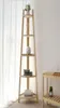 Corner shelf solid wood Bedroom Furniture tripod multilayer bookshelf modern simple balcony corners flower racks8044435