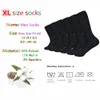 6 pares de calcetines negros para hombre vestido de algodón peinado de Color sólido de alta calidad largo Otoño e Invierno Casual para hombres 240112