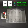 Confezione a conchiglia per batteria a penna Custodia in blister trasparente vuota Scatole per la conservazione della batteria ordine campione di scatole personalizzate