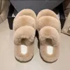 Thick bottom women's double with foreign trade new flat flat word warm month slippers autumn and winter woolly slippers female wholesale01