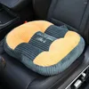 Cubiertas de asiento de coche Cómodo cojín de silla de felpa suave relleno con almohadilla de color sólido cojines de oficina cuadrados niño