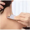 Massage Stones Rocks من الفولاذ المقاوم للصدأ Gua scra mas أداة الوجه Guasha للوجه جسم سبا