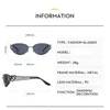 Solglasögon mode Rimless Y2K Women Men Trendy One Piece Goggles Sun Glasses Punk Rectangle Sports Shades Gereglasses