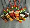 Hanger Kettingen 5 stks Mini Jambe Drummer Individualiteit Djembe Percussie Muziekinstrument Ketting Afrikaanse Handtrommel Toy7266336