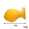 Fisch-Hühnernugget-Plüschspielzeug, weich, 33 cm, goldene Fischnuggets, gefülltes Plüschkissen, Kissen, Geburtstagsgeschenke, Mottoparty-Dekoration für Kinder und Erwachsene