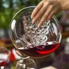 Creatieve ijsbergwaterfles met houten bal rode wijnfles loodvrij kristalglas deluxe verdikt highend 240111