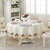 Table Cloth Table Cloth Dining Tablecloth Beige Thicken Luxury Embroidered Rectangle Table Cover Table Decoration Rose Chair Cover Dustproofvaiduryd