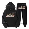 Trapstar Mens Hoodie Trapstar Trailsuit Rainbow Peluş Mektup Dekorasyon Kalın Spor Giyim Erkek ve Kadın Spor giyim takım elbise fermuar pantolonlar Trapstar 491