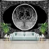 Tree of Life Decoration Tapestry Wall Hanging Boho Art Home Decor Tapefries Sovrum Bakgrund Filt Yoga Mats 240111