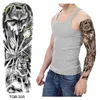 Makeup Pattern Emmy New Full Arm Large Flower Tattoo Sticker Set Water Transfer Printing Disposable