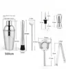 Cocktail Shaker Set Bartending Equipment Bar Wine Martini Drink Stirrer Boston Mixer Bartender Kit Supplies Tools 240111