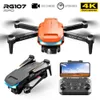 Drones 2022 RG107 PRO Drone 4K Profesional Cámara dual HD FPV Mini Dron Fotografía aérea Motor sin escobillas Plegable Quadcopter Juguetes