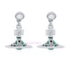 Boucles d'oreilles à Vivianely Westwoodly 3d Pearl Saturn Edition Edition