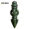 Hängsmycken naturlig Hetian Jade Down Magic Pestle Ink Jade Pendant Upcale Atmospheric Men's Jade Halsbandsmycken Lucky Amulet Gift