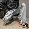 Men's Jeans High Street Broken Hole Washed Old Split Instagram Hip Hop Slim Fit Small Foot Patch Pants