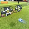 Fällbar fotbollsmål Portabel träningsmål Mini Children's Football Mål Net Net Inomhus Utomhus Moverble Training Toy Soccer Ball 240111