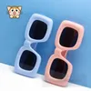 Kids Silicone square frame sunglass fashion boys girls outdoor cycling sunglasses children Uv protection beach sunblock Z6675