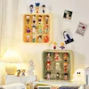 An der Wand montierte Vitrine, transparente Acryl-Blindbox, Schmuckfiguren-Vitrine, Figurenständer, Staub-Display-Beweis, Puppenspielzeug-Aufbewahrungsbox 240111