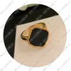 Verlovingsringen voor vrouwen Dupes ontwerpers Vintage ring 18k geel goud diamant mode luxe sieraden meisje bruiloft klaver ring nieuw met doos