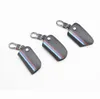 1pc Genuine Leather Carbon Fiber car key bag for E38 E39 E46 E53 E60 E61 E64 E70 E71 E85 E87 E90 E83 F01 F10 F20 F21 F30 F352078263