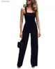 Kobiety Jumpsuits Rompers 2023 Nowe eleganckie kombinezony dla kobiet spaghetti bez rękawów Backless Back Back Back Backing Pants Fashion Evening Party Formal Rompersl240111