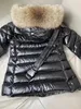 Parkas de plumón para mujer, chaqueta de plumón Qi Mengkou corta de gran tamaño con cuello de piel de zorro, cinturón en la cintura, novedad de invierno