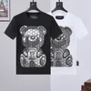 Plein beer t shirt heren ontwerper t-shirts merk kleding Rhinestone PP Skulls Men t-shirt ronde nek ss schedel hiphop t-shirt top tees 16972