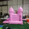 10x10ft grossistvita och rosa barn bollpit studsa hus hoppande bouncy castle uppblåsbar småbarn jumper studsare med bollgrop