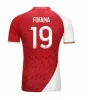 23 24 As Monaco Mens Soccer Jerseys Felix Fofana Minamino Embolo Ben Yedder M. Camara Zakaria Boadu Golovin Home Away Away Beating Football Shirt