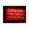 LED Neon Sign Design الخاص بك المخصص الخاص بك بيرة Light Bar Open Drop Decor Shop Crafts Lights Lighting Holiday DHQJT