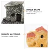 Garden Decorations 5sts Villa House Miniature Harts Landscape DIY For Home Accessories Aquarium (Random Color)