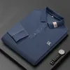 Luxury Embroidery Polo Shirt Long Sleeved Autumn Cotton T-shirt Fashion Designer Lapel Tops Trend Streetwear Mens Clothing 240111