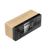 Högtalare A10 TROE PORTABLE BLUETOOTH Högtalar Alarmklocka LED Displayhögtalare Stereo Desktop Sub Woofer Support TF AUX USB FM Radio