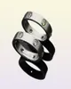 Moda luxo casal anéis de casamento marca nova cor cristal amor anel designer clássico 316l titânio masculino feminino anel jóias2303569