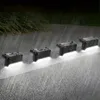 12pcs/16pcs luz solar para deck externo, luz de passo LED, à prova d'água, para varanda pátio cerca de escada pátio jardim pátio villa caminho de entrada