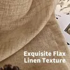 Cotton Linen Semi-Shading Curtain for Living Room Transparent Voile Yarn Sheer Curtain Window Drape Custom Size 240111