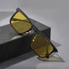 Yimaruili Fashion Polarized Magnetic Clip Tr90 순수 레트로 스퀘어 광학 처방 안경 프레임 남성 240111