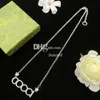 Collier de créateurs longues chaînes collier pendentifs plaqués lettre collier de charme élégant avec coffrets cadeau de date d'anniversaire