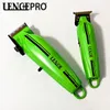 Lence Pro Professional Men Hair Clippersフルメタルハウジングブラシレスモーター6800PRM/7200PRMカービング電気シザーバーバーショップ240112