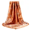 Foulards Femmes Écharpe En Mousseline De Soie Paréo Imprimé Floral Sarong Printemps Soie Cape Châle Été Pashmina Hijabs-musulmans Designer De Luxe