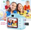 Anschlüsse Mini Cartoon Kinder Fotokamera 2 Zoll HD Bildschirm Kinder Digitalkamera Videorecorder Camcorder Spielzeug für Kindergeburtstagsgeschenk