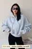 TVVovovvin American Lourd Bat Sleeve Hoodie Women Fashion High Weist Bigh Switshirt Shirt Corean Women Tops 6Znu 240112