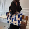 Luksusowy projektant torebka o dużej pojemności dla kobiet 2023 Wzór w szachownicę marka marka kupująca na ramię torba na zakupy 240111