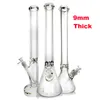 Água Bong Beaker Grosso Oil Dab Rig Shisha 18mm Feminino Tubos de Fumar 14 Polegada Bongo Claro