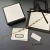 Накрытые золотые латунные медные дизайнерские ожерелья Choker Chain G-letter Pendants Модные женские ожерелье свадебные украшения B224