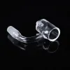 Seamless Fully Weld Enail E Nails Quartz Banger Nails Smoking Accessories 14mm 10mm Terp Slurper Beveled Edge 90 Degree Blender Spin BJ