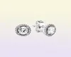 Classic Elegance Stud Earrings Authentic 925 Sterling Silver Studs Clear Cz Passar European Style Studs Jewelry Andy Jewel 296272CZ6816276