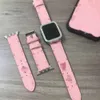 Дизайнерские ремешки для часов, совместимые с Apple Watch 38 мм, 40 мм, 41 мм, 42 мм, 44 мм, 45 мм, кожаный ремешок в стиле ретро с цветком, классический ремешок с пряжкой